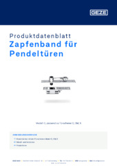 Zapfenband für Pendeltüren Produktdatenblatt DE