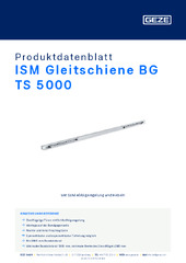 ISM Gleitschiene BG TS 5000 Produktdatenblatt DE