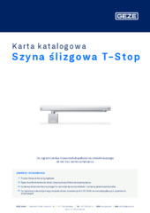 Szyna ślizgowa T-Stop Karta katalogowa PL