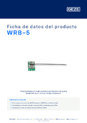 WRB-5 Ficha de datos del producto ES