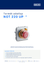 NOT 220 UP  * Termék adatlap HU