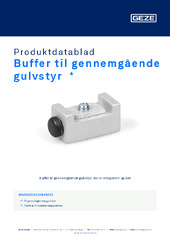 Buffer til gennemgående gulvstyr  * Produktdatablad DA