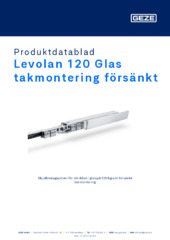 Levolan 120 Glas takmontering försänkt Produktdatablad SV
