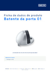 Batente da porta 01 Ficha de dados de produto PT