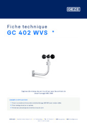 GC 402 WVS  * Fiche technique FR