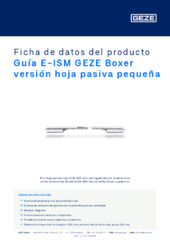 Guía E-ISM GEZE Boxer versión hoja pasiva pequeña Ficha de datos del producto ES