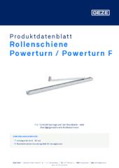 Rollenschiene Powerturn / Powerturn F Produktdatenblatt DE