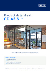 GD 45 S  * Product data sheet EN