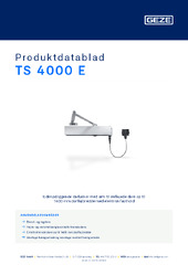 TS 4000 E Produktdatablad DA