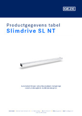 Slimdrive SL NT Productgegevens tabel NL