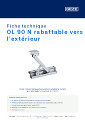 OL 90 N rabattable vers l’extérieur Fiche technique FR