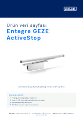 Entegre GEZE ActiveStop Ürün veri sayfası TR