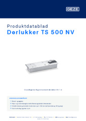 Dørlukker TS 500 NV Produktdatablad DA