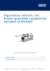 Krajnji graničnik s podesivom oprugom za blokadu Sigurnosno-tehnički list HR