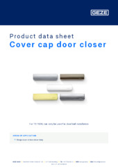 Cover cap door closer Product data sheet EN