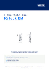 IQ lock EM Fiche technique FR