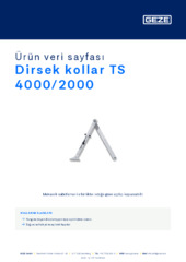 Dirsek kollar TS 4000/2000 Ürün veri sayfası TR