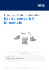 Set de consolă C Slimchain Fișa cu datele produsului RO