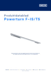 Powerturn F-IS/TS Produktdatablad SV