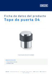 Tope de puerta 04 Ficha de datos del producto ES