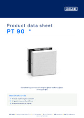 PT 90  * Product data sheet EN