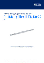 R-ISM-glijrail TS 5000  * Productgegevens tabel NL