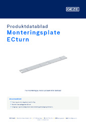 Monteringsplate ECturn Produktdatablad NB