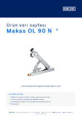 Makas OL 90 N  * Ürün veri sayfası TR