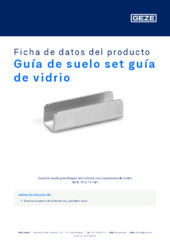 Guía de suelo set guía de vidrio Ficha de datos del producto ES
