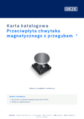 Przeciwpłyta chwytaka magnetycznego z przegubem  * Karta katalogowa PL