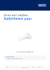 Sabitleme yayı Ürün veri sayfası TR