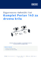 Komplet Perlan 140 za drvena krila Sigurnosno-tehnički list HR