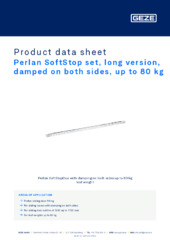 Perlan SoftStop set, long version, damped on both sides, up to 80 kg Product data sheet EN