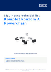 Komplet konzola A Powerchain Sigurnosno-tehnički list HR