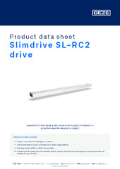 Slimdrive SL-RC2 drive Product data sheet EN