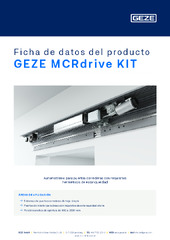 GEZE MCRdrive KIT Ficha de datos del producto ES