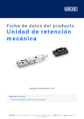 Unidad de retención mecánica Ficha de datos del producto ES
