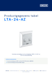 LTA-24-AZ Productgegevens tabel NL