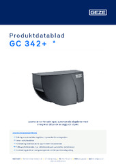GC 342+  * Produktdatablad SV