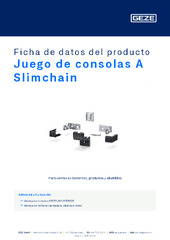 Juego de consolas A Slimchain Ficha de datos del producto ES