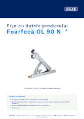 Foarfecă OL 90 N  * Fișa cu datele produsului RO