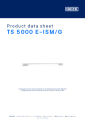 TS 5000 E-ISM/G Product data sheet EN