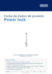 Power lock Ficha de dados de produto PT