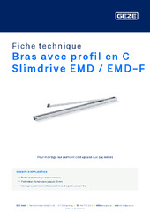 Bras avec profil en C Slimdrive EMD / EMD-F Fiche technique FR