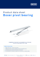 Boxer pivot bearing Product data sheet EN