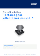 Tartómágnes ellenlemez csukló  * Termék adatlap HU