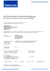 Type examination certificate DE EN (642361)