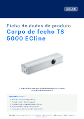 Corpo de fecho TS 5000 ECline Ficha de dados de produto PT