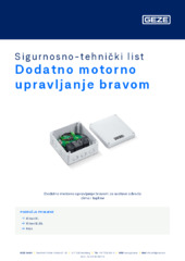 Dodatno motorno upravljanje bravom Sigurnosno-tehnički list HR