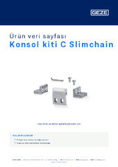 Konsol kiti C Slimchain Ürün veri sayfası TR
